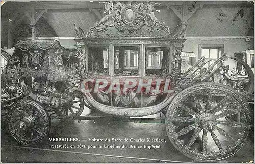 Cartes postales Versailles Voiture du Sacre de Charles X