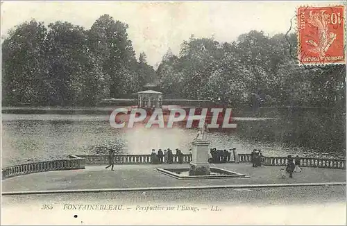 Cartes postales Fontainebleau Perspective sur l'Etang