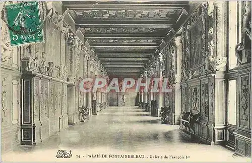 Ansichtskarte AK Palais de Fontainebleau Galerie de Francois 1er