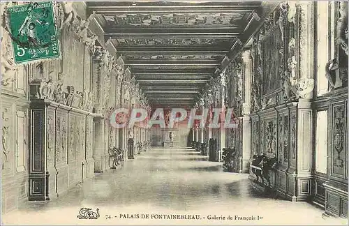 Cartes postales Palais de Fontainebleau Galerie de Francois 1er