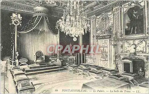 Cartes postales Fontainebleau Le Palais La Salle du Trone