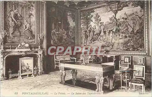 Cartes postales Fontainebleau Le Palais Le Salon des Tapisseries