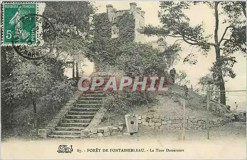 Cartes postales Foret de Fontainebleau La Tour Denecours