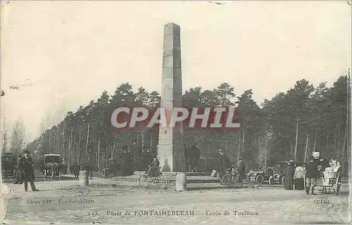 Ansichtskarte AK Foret de Fontainebleau Croix de Toulouse