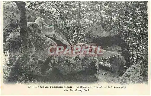 Cartes postales Foret de Fontainebleau La Roche qui tremble