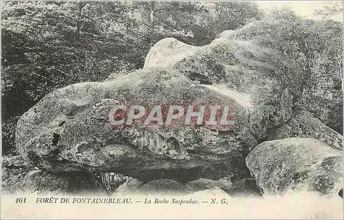 Ansichtskarte AK Foret de Fontainebleau La Roche Suspendu
