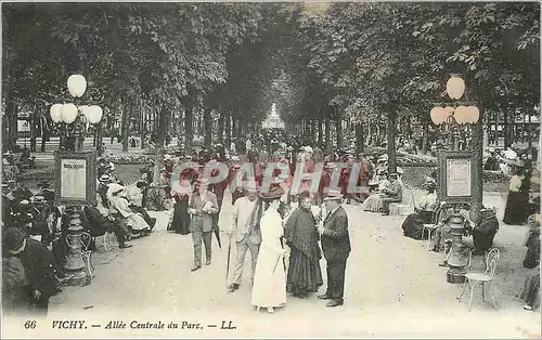 Cartes postales Vichy Allee Centrale du Parc