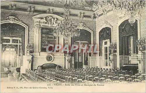Cartes postales Vichy Salle des Fetes et Musique du Casino