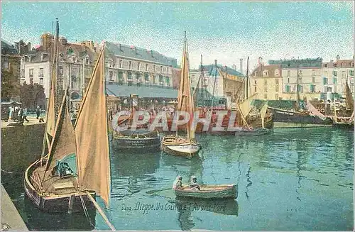 Ansichtskarte AK Dieppe Un Coin de l'Avant port Bateaux