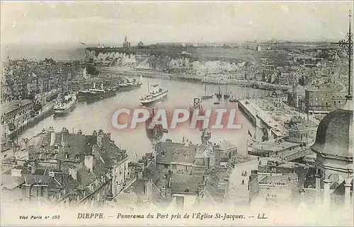 Ansichtskarte AK Dieppe Panorama du Port pris de l'Eglise St Jacques