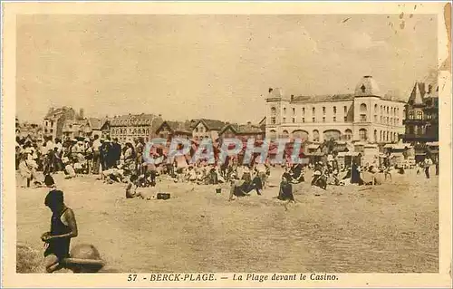 Cartes postales Berck Plage La Plage devant le Casino