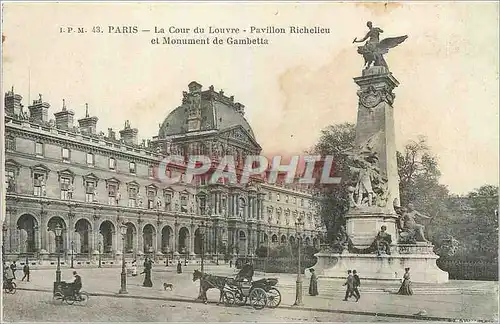 Cartes postales Paris La Cour du Louvre