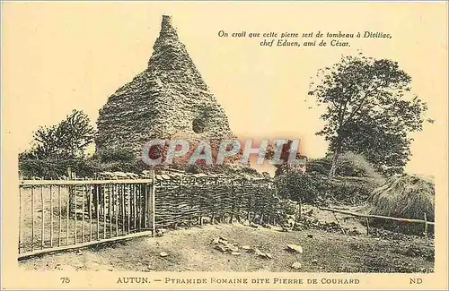 Cartes postales Autun Pyramide Romaine dite Pierre de Couhard