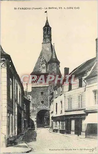 Cartes postales St Fargeau Yonne Le Beffroi