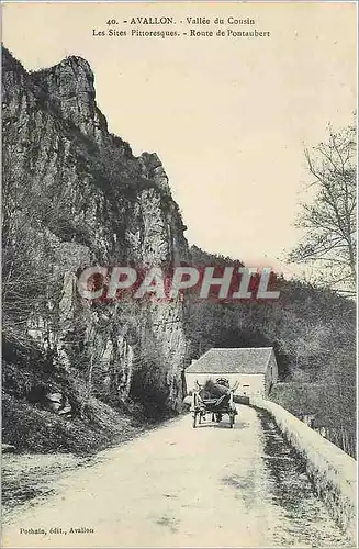 Cartes postales Avallon Vallee du Cousin Les Sites Pittoresques Route de Pontaubert