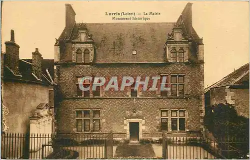 Cartes postales Lorris Loiret La Mairie Monument Historique