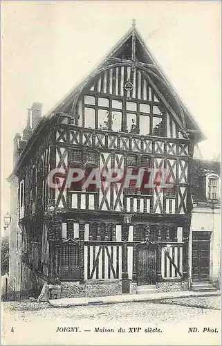 Cartes postales Joigny Maison du XVI