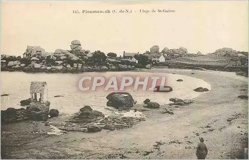 Ansichtskarte AK Ploumanach C du N Plage de St Guirec