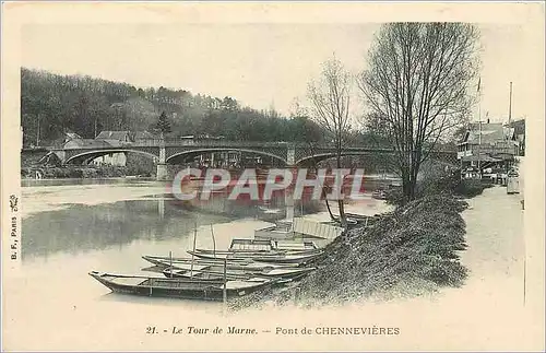 Ansichtskarte AK Le Tour de Marne Pont de Chennevieres