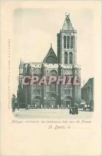 Cartes postales Abbaye contenant les tombeaux des rois de France St Denis