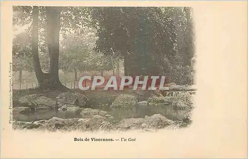 Cartes postales Bois de Vincennes Un Gue