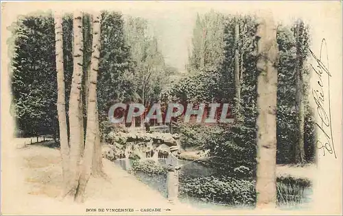 Cartes postales Bois de Vincennes Cascade