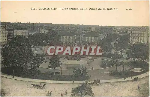 Ansichtskarte AK Paris Panorama de la Place de la Nation