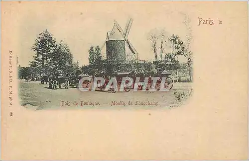 Cartes postales Paris Bois de Boulogne Moulin de Longchamp