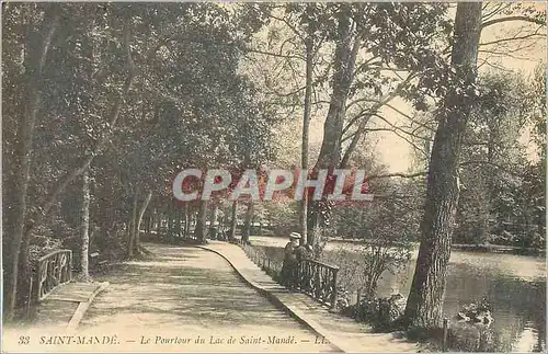 Cartes postales Saint Mande Le Pourtour du Lac de Saint Mande