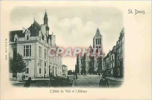 Ansichtskarte AK St Denis L'Hotel de Ville et l'Abbaye