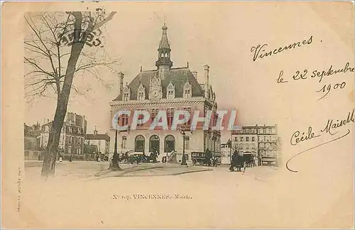 Cartes postales Vincennes Mairie Carte 1900