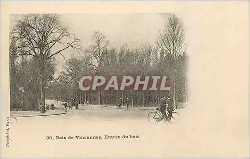 Cartes postales Bois de Vincennes Entree du bois