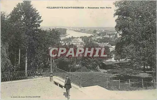 Cartes postales Villeneuve Saint Georges Panorama vers Paris