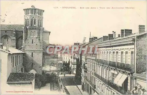 Cartes postales Toulouse Rue des Arts a Tour des Augustine Musee
