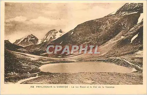 Ansichtskarte AK Pralognan la Vanoise Le Lac Rond et le Col de la Vanoise