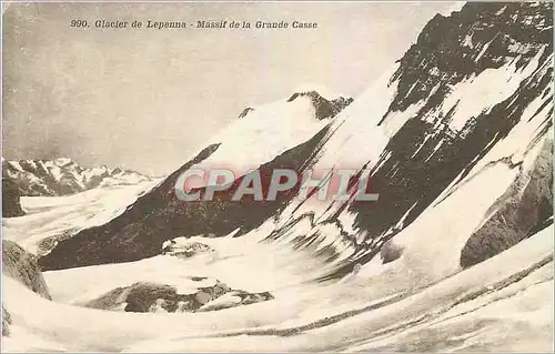 Cartes postales Glacier de Lepenna Massif de la Grande Casse