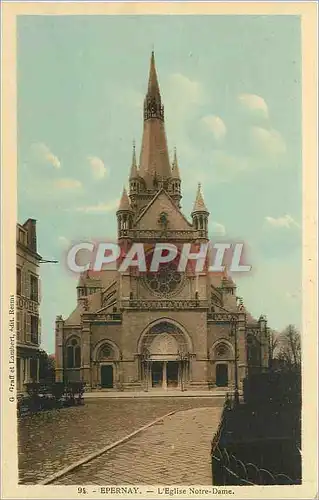 Cartes postales Epernay L'Eglise Notre Dame