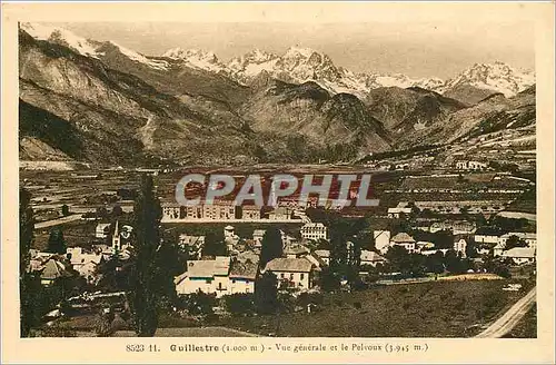 Cartes postales Guillestre Vue generale et le Pelvoux