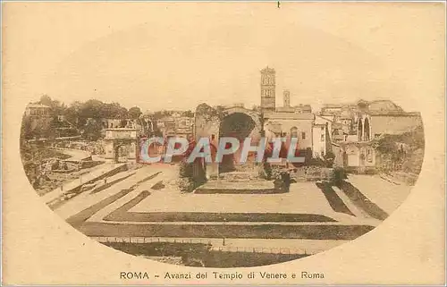 Cartes postales Roma Avanzi del Tempio di Venere e Roma