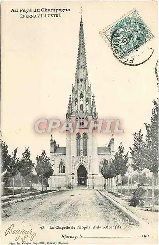 Ansichtskarte AK Epernay La Chapelle de l'Hopital Auban Moet