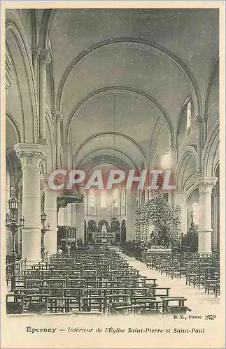 Ansichtskarte AK Epernay Interieur de l'Eglise Saint Pierre et Saint Paul