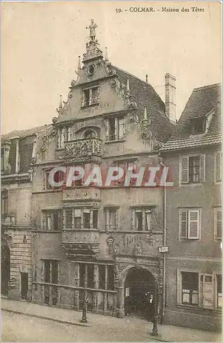 Cartes postales Colmar Maison des Tetes