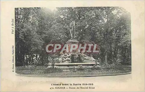 Cartes postales Colmar Statue de l'Amiral Bruat