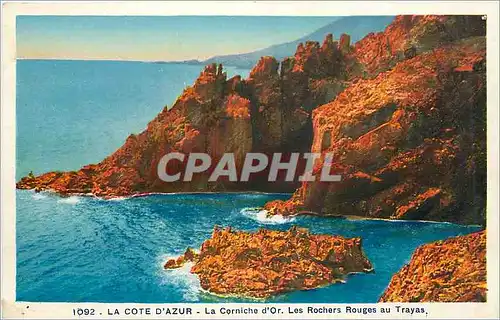 Cartes postales La Cote d'Azur La Corniche d'Or Les Rochers Rouges au Trayas