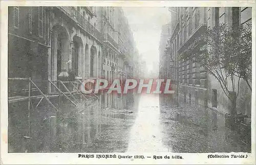 Cartes postales Paris Inonde Rue de Lille