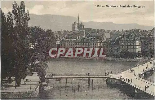 Cartes postales Geneve Pont des Bergues