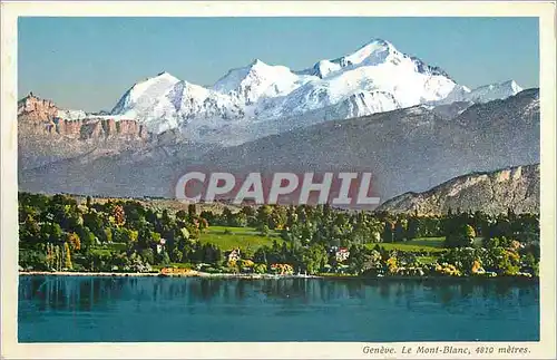 Cartes postales Geneve Le Mont Blanc