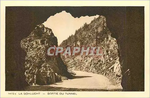 Cartes postales La Schlucht Sortie du Tunnel