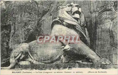 Cartes postales Belfort Territoire Le Lion