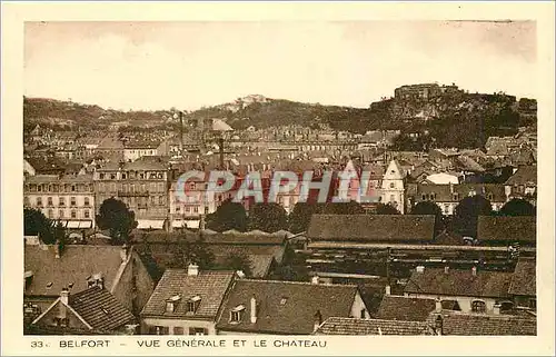Cartes postales Belfort Vue Generale et le Chateau